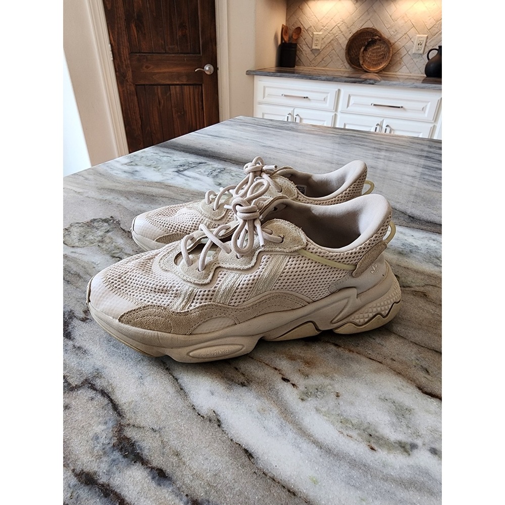Adidas Ozweego Womens Sneakers Sand Beige Mesh Suede Chunky Dad Shoes‎ Adiprene